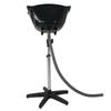 JungleA Salon Basin for washing hair drain portable deep bowl basin shampoo sink height adjustable black view 2