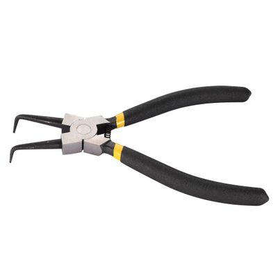 GOOFIT Snap Ring Plier Hand Tool 90 Degree Tip Grips Internal Bent Circlip Plier for Ring Remover Retaining