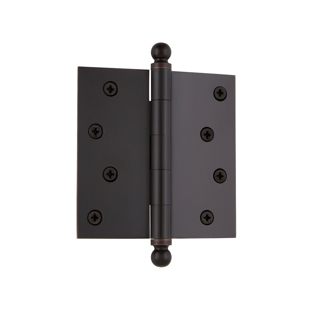 Nostalgic Warehouse Ball-Tip Residential Door Hinge with Square Corners