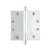 Grandeur Heavy Duty Brass Door Hinge with Square Corners view 1