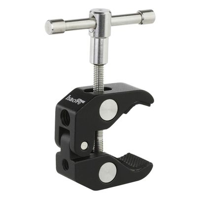 Haoge Large Super Clamp with 1/4" 3/8" Screw Thread for LCD Monitor DSLR Camera DV Tripod