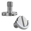 Haoge 1/4"-20 D-Ring Stainless Steel Mounting Fixing Screw for Camera Tripod Monopod Quick Release Plate (Pack of 2) view 1
