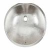 Sinkology BOU-0712HN Pavlov Oval Hand Crafted Bathroom Sink, 19-1/4", Hammered Nickel view 2