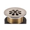 SinkSense 1.5" Grid Sink Drain in Nickel No Overflow view 2