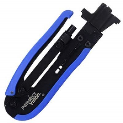 Perfect Vision Coax Cable Compression Tool for RG-6 and RG-11 Coax Cable Fixed Compression lengths. (PV200)