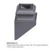 Satin Black 16.3.2 Angled Base Shoes for 1/2 inch Square Iron Balusters for Stair Remodel, Box of 10 view 2
