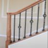 Satin Black 16.3.2 Angled Base Shoes for 1/2 inch Square Iron Balusters for Stair Remodel, Box of 10 view 3