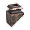 Oil Rubbed Bronze 16.3.2 Angled Base Shoes for 1/2 inch Square Iron Balusters for Stair Remodel, Box of 10 view 1