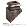 Oil Rubbed Bronze 16.3.2 Angled Base Shoes for 1/2 inch Square Iron Balusters for Stair Remodel, Box of 10 view 2