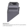 Satin Black 16.3.17 Angled Base Shoes for 9/16 inch Round Iron Balusters for Stair Remodel, Box of 10 view 2