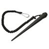 Klein Tools 3256TT Broad-Head Bull Pin, Made in USA, Forged, Heat-Treaded Steel With Black Finish and Tether Hole, 1-1/16-Inch view 4