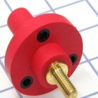 ADI CLSM Series Panel Mount (150A / 600V) 3/4" - 8 Threaded Stud; Female - Red (C) MASTER/50