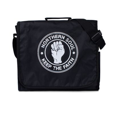 Northern Soul Record Bag - Vintage Retro Style DJ LP Vinyl Records Messenger Shoulder Bag