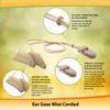 Ear Gear Mini Corded Protect Hearing Aids from Dirt, Sweat, Moisture, Loss, Wind Fits Hearing Instruments 1 to 1.25 view 2