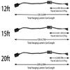 Lightingsky 15Ft-1Pack Extension Light Cord Hanging Lantern Pendant Lamp Cable E26 Bulb Socket to 2-Prong US AC Power Cord with On/Off Switch (15 Feet, Black-1 Pack) view 3