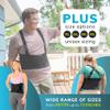 BraceAbility Work Back Brace - Removable Suspender Shoulder Straps for Heavy Lifting Safety - Industrial Lower Back Pain Protection Belt for Men and Women in Construction, Mover, Warehouse Jobs (2XL) view 3