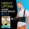 BraceAbility Work Back Brace - Removable Suspender Shoulder Straps for Heavy Lifting Safety - Industrial Lower Back Pain Protection Belt for Men and Women in Construction, Mover, Warehouse Jobs (4XL) view 4