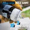 Hole Saw, Tungsten Carbide Tipped, 2-1/8In view 2
