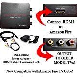 HDMI to 3RCA Composite AV Converter for use with Amazon Fire TV Cube and Fire TV Media Player