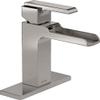 Delta Faucet Ara Centerset Bathroom Faucet Brushed Nickel, Waterfall Faucet, Bathroom Sink Faucet, Stainless 568LF-SSLPU view 1