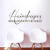 Hair Salon Wall Quotes Hairdressers Bring Color To the World Unique Wall Decal (Small,Black) view 1