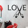 Hair Stylist Salon Wall Quotes Love What You Do Office Wall Decoration Decal (X-Large,Black) view 2