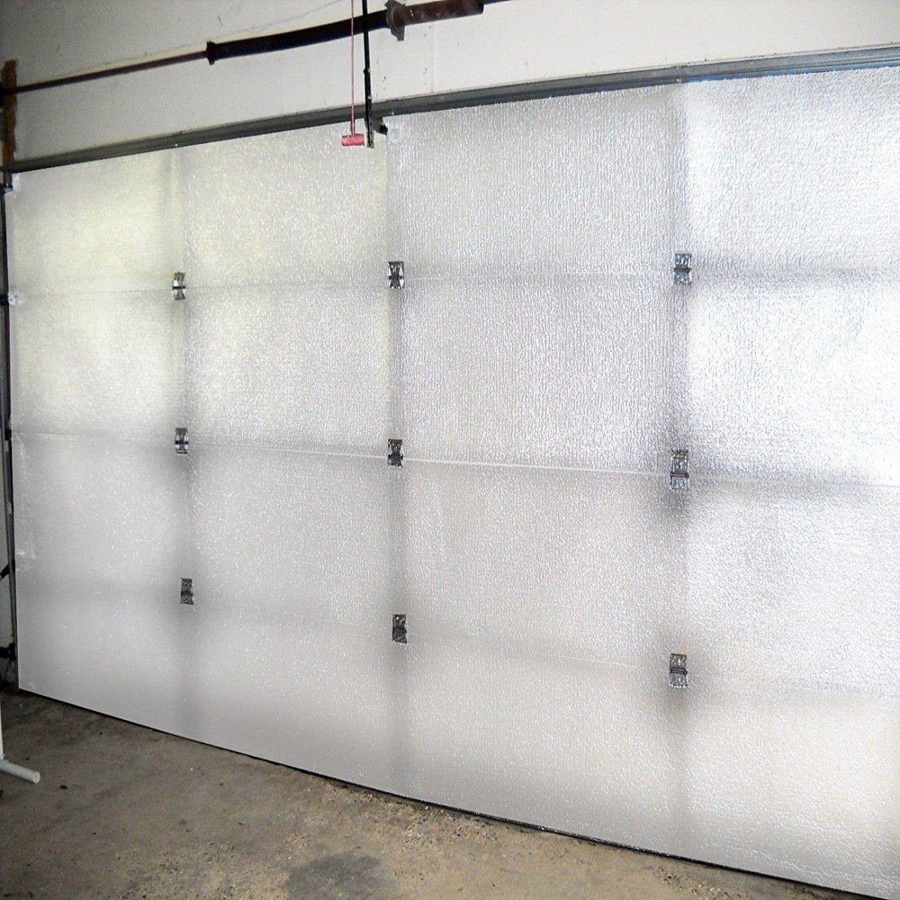 NASA TECH Reflective White Platinum Single Car (5 Panel) Garage Door Insulation Foam Core Kit Fits Single Garage Car Doors up to 9ft by 7ft NASA Technology Made in THE USA