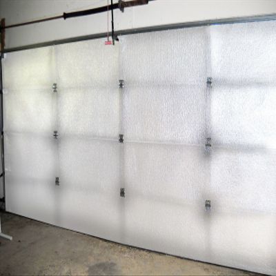 NASA TECH Reflective White Platinum Double Car (5 Panel) Garage Door Insulation Foam Core Kit Fits Double Garage Car Doors up to 16ft by 7ft NASA Technology Made in THE USA