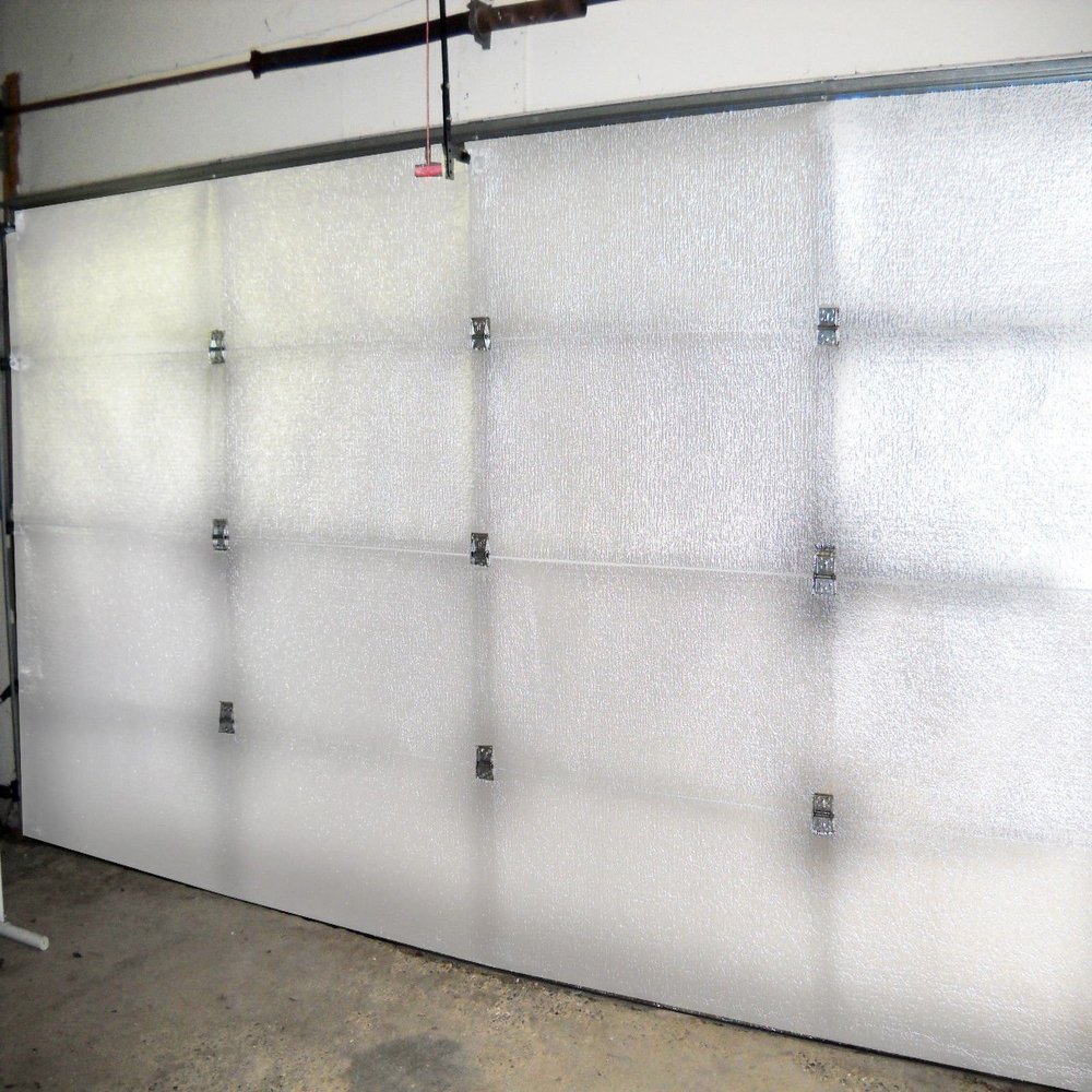 NASA TECH Reflective White Platinum Double Car (5 Panel) Garage Door Insulation Foam Core Kit Fits Double Garage Car Doors up to 16ft by 7ft NASA Technology Made in THE USA