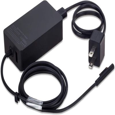 65W Surface Pro Laptop Charger for Microsoft Surface Pro 10/9/8/7/6/5/4/3/X, Windows Surface Laptop 6/5/4/3/2/1, Surface Book 3/2/1, Microsoft Surface Go 3/2/1, Surface Charger Supports 44W 36W