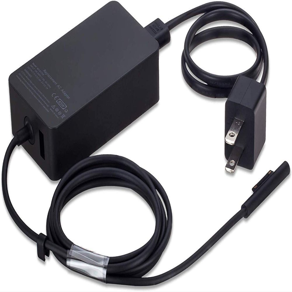65W Surface Pro Laptop Charger for Microsoft Surface Pro 10/9/8/7/6/5/4/3/X, Windows Surface Laptop 6/5/4/3/2/1, Surface Book 3/2/1, Microsoft Surface Go 3/2/1, Surface Charger Supports 44W 36W