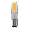 Satco S11214, 4 Watt, 3000K, Clear, Double Contact Bayonet Base, 120-130 Volt, LED Bulb view 1