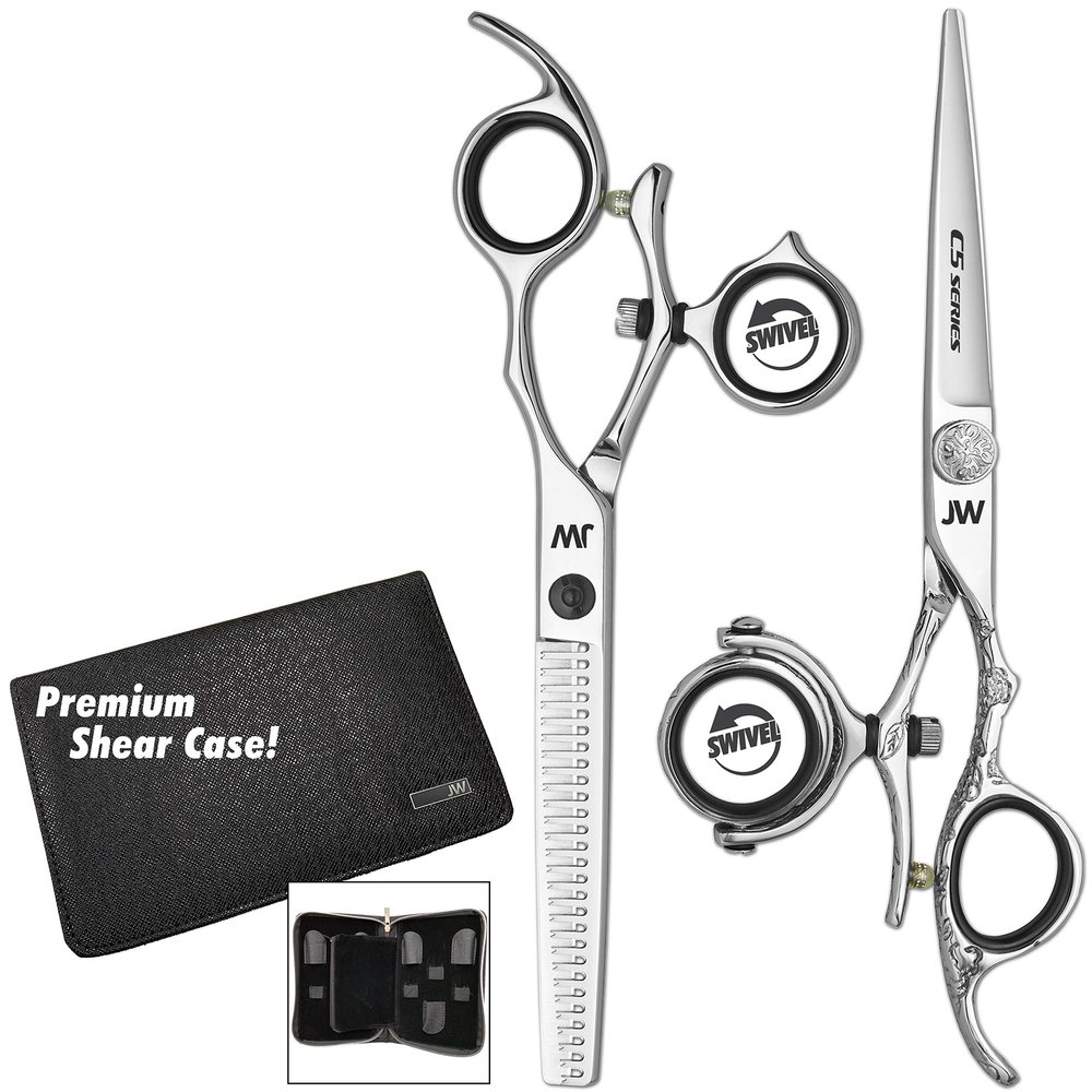 JW C5 Swivel Thumb Shear and C2 Swivel Thumb Thinner Set (5.25 Inch)