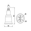 E-Simpo E11 to E26 Extender Socket Adapter E17 to e26/e27 Light Socket Extender, Install e26/e27 LED Lamp into E11 Fixture view 4