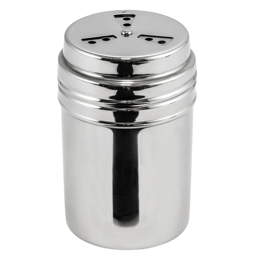Winco 8 oz Clear Adjustable Stainless Steel Dredge