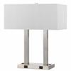 60W X 2 Metal Desk LAMP W/Two OUTLE view 1