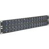 Gruber DB9 Feedthru Panel, Loaded, 32 Port, 2U, Male/Female view 1