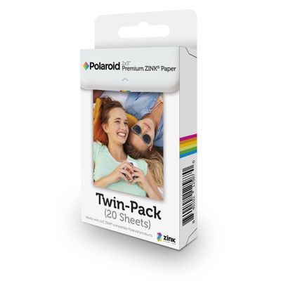 Polaroid POLZ2X320 2 x 3 inch Premium Zink Photo Paper Twin Pack (20 Sheets) Film