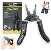 Rack-A-Tiers Croc's Jr. Needle Nose Wire Strippers, Electrician Wire Crimper & Stripper, Wire Stripper Cutter, Ergonomic Glow-in-the-Dark Handles, Wire Insulation Stripper (47002) view 1