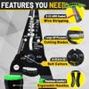 Rack-A-Tiers Croc's Jr. Needle Nose Wire Strippers, Electrician Wire Crimper & Stripper, Wire Stripper Cutter, Ergonomic Glow-in-the-Dark Handles, Wire Insulation Stripper (47002) view 2