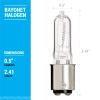 KOR (Pack of 10 Q75CL/DC 75-Watt Halogen JD Type T4 Light Bulbs view 3