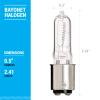 KOR (Pack of 10) Q100CL/DC - 120-Volt - Halogen JD Type T4 - BA15D - DC Bayonet Base - 100-Watt - Clear Light Bulbs view 3