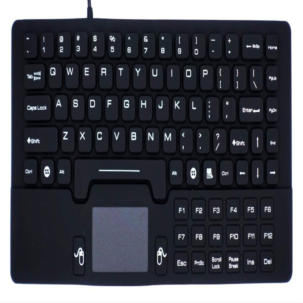 DSI Waterproof Mini Keyboard with Touchpad IP68 Washable Silicone KB-JH-IKB89