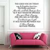 The Good You Do Mother Teresa Wall Decal-Vinyl Inspirational Art view 2