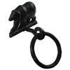 Treasure Gurus Black Metal Wall Mount Bear Kitchen/Bath Towel Ring Hanger Holder Rustic Decor view 3