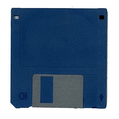 DirectNine Basics 3.5" DS/HD Diskettes, 1.44MB PC Formatted, 10 Count Blue Floppy Disks