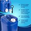 Saratoga Farms 5-Gallon Stackable Water Storage Containers with Lids, Emergency Water Storage Kit Including Spigots, Wrench, and Water Preserver, 20 Gallons view 3