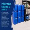 Saratoga Farms 5-Gallon Stackable Water Storage Containers with Lids, Emergency Water Storage Kit Including Spigots, Wrench, and Water Preserver, 20 Gallons view 4