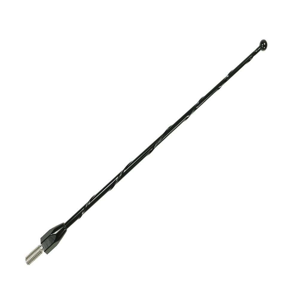 Votex - 9 Inch Black Short Antenna for Ford Escort ZX2 (1998-2003)- Spiral Wind Noise Cancellation - Spring Steel Construction - Stainless Steel Threading