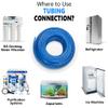 Food Grade 1/4 Inch Plastic Tubing for RO Water Filter System, Aquariums, Refrigerators, ECT; BPA free; Made from FDA compliant materials and meets NSF Standards and Regulations (50 Feet, Blue) view 4